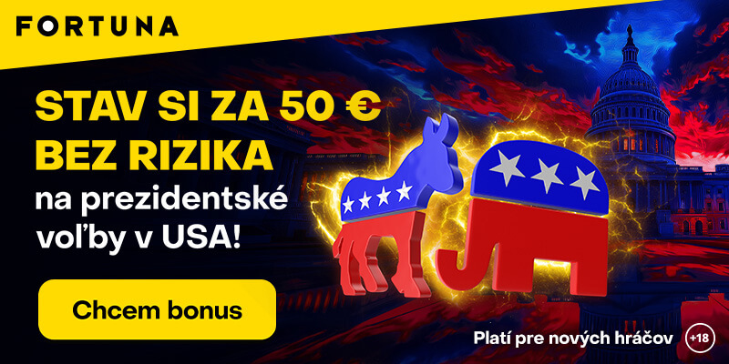 Tipujte americké prezidentské voľby 2024 vo Fortune s navýšeným bonusom!