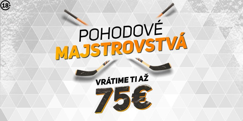 Niké vám počas MS v hokeji 2024 vráti až 75 eur za nevýherné tikety.
