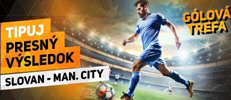 Tipujte výsledok zápasu Slovan vs. ManCity v Niké a zahrajte si o finančnú odmenu