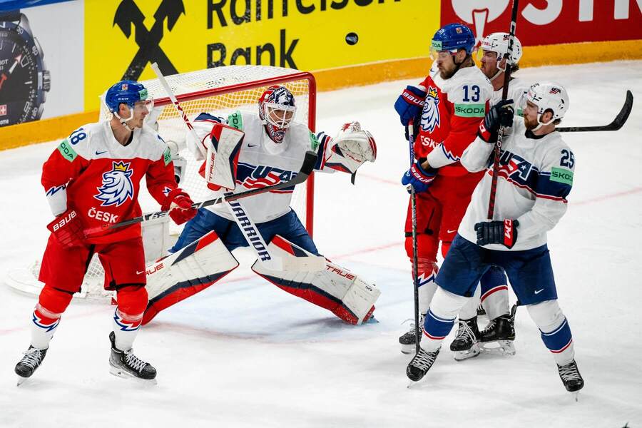 Česko vs USA, štvrťfinále, MS v hokeji 2023