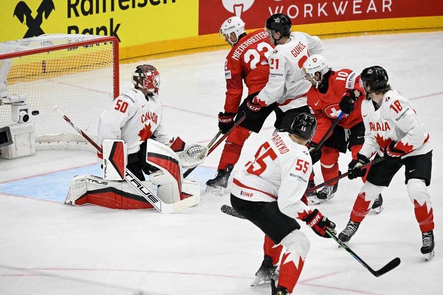 Švajčiarsko vs. Kanada, skupina A, MS v hokeji 2024