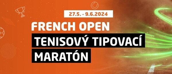 Registrujte sa TU a zahrajte si Tenisový tipovací maratón k French Open 2024