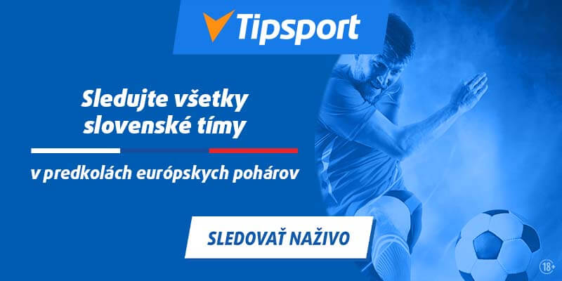 Sledujte slovenské tímy v európskych predkolách naživo na Tipsporte!