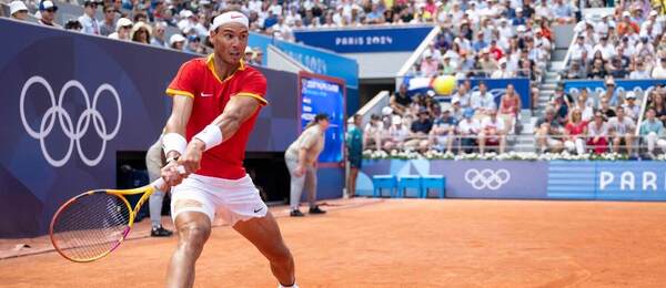 Rafael Nadal v 1. kole na LOH 2024 v Paríži - Zdroj: Profimedia