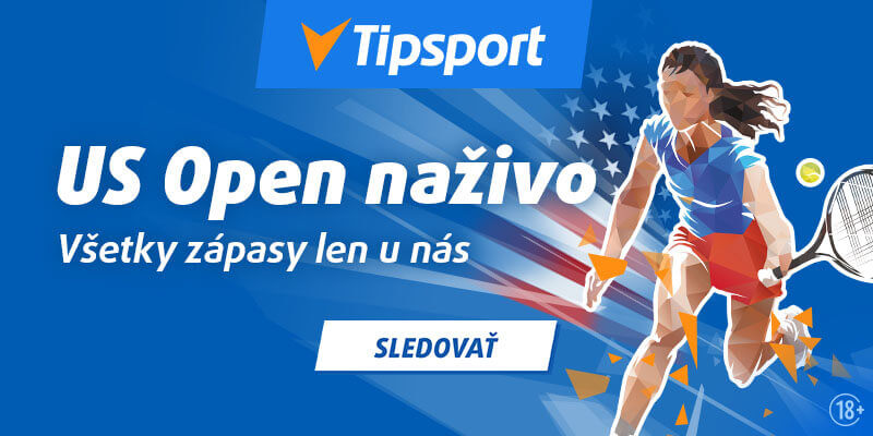 Tipujte a sledujte zápasy US Open 2024 naživo v TV Tipsport s bonusom za registráciu