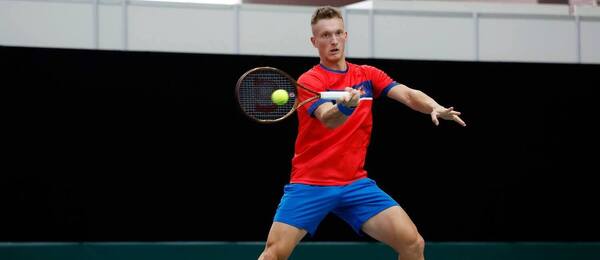 Jiří Lehečka, tenista, Česko, Davis Cup Finals 2024, tréning, skupinová fáza