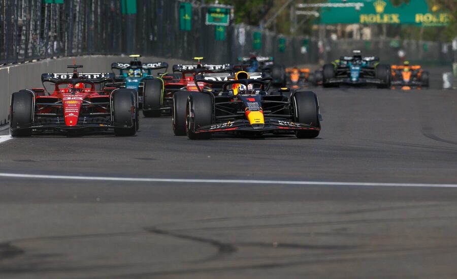 Verstappen vs. Leclerc na VC Azerbajdžanu 2023.