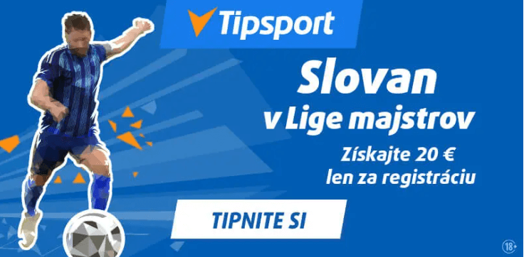 Stavte si na Slovan v Lige majstrov a získajte bonus za registráciu.