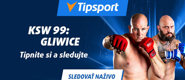 Tipnite si a sledujte KSW 99 naživo na Tipsporte!