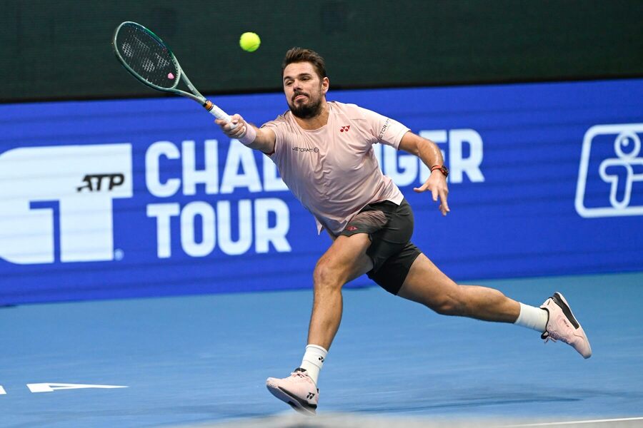 Stan Wawrinka v zápase proti Nemcovi Martererovi na Slovak Open 2024