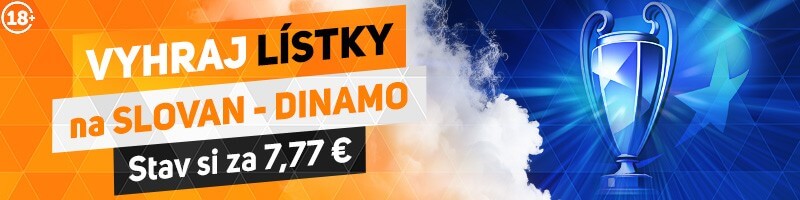 Kliknite TU a hrajte o vstupenky na Slovan vs. Dinamo Záhreb