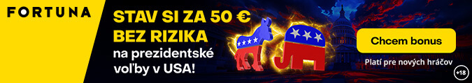 Stavte si na prezidentské voľby v USA za 50 € bez rizika.