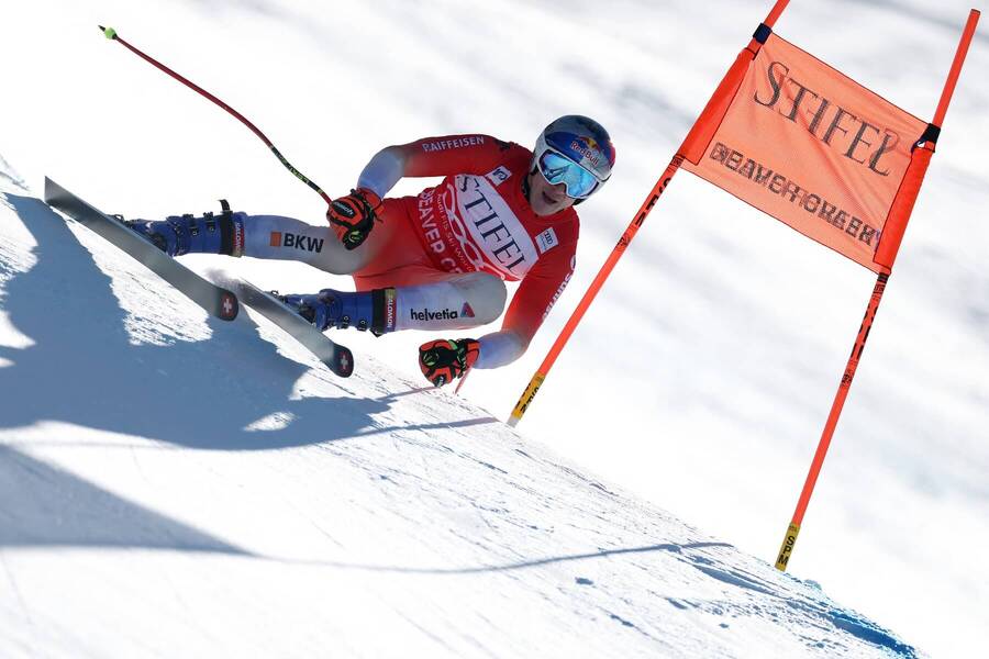 Marco Odermatt počas tréningu zjazdu v rámci SP v Beaver Creek vo štvrtok 5. 12. 2024