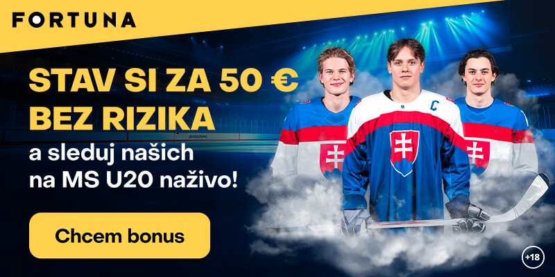 Sledujte Slovensko na MS U20 naživo vo Fortuna TV!