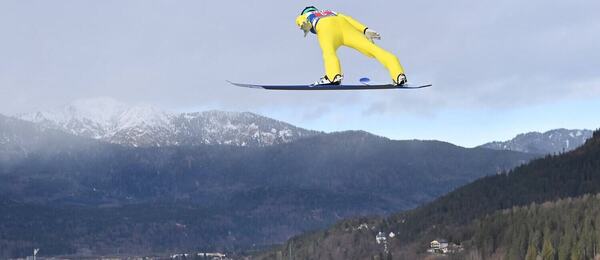 Timi Zajc v Garmisch Partenkirchene na Nový rok 2024