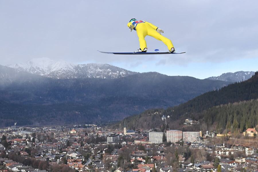 Timi Zajc v Garmisch Partenkirchene na Nový rok 2024