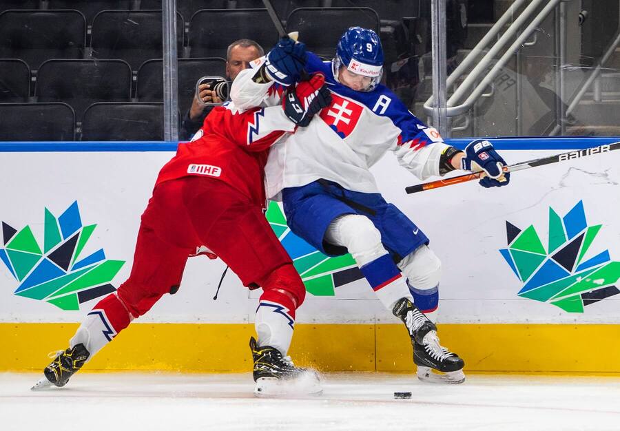 Slovensko vs. Česko na MS U20 v ľadovom hokeji