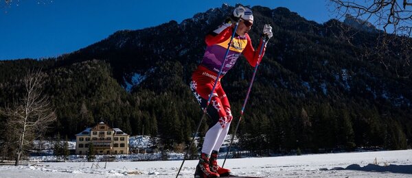 Harald Amundsen počas pretekov na 20 km v Toblachu (31. 12. 2024)