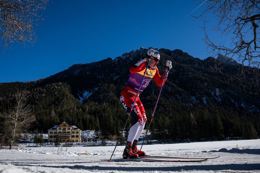 Harald Amundsen počas pretekov na 20 km v Toblachu (31. 12. 2024)