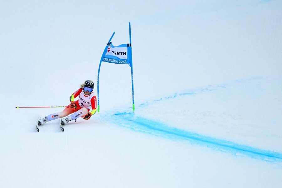 Víťazka obrovského slalomu v Kornplatz 2024 Lara Gut-Behrami.