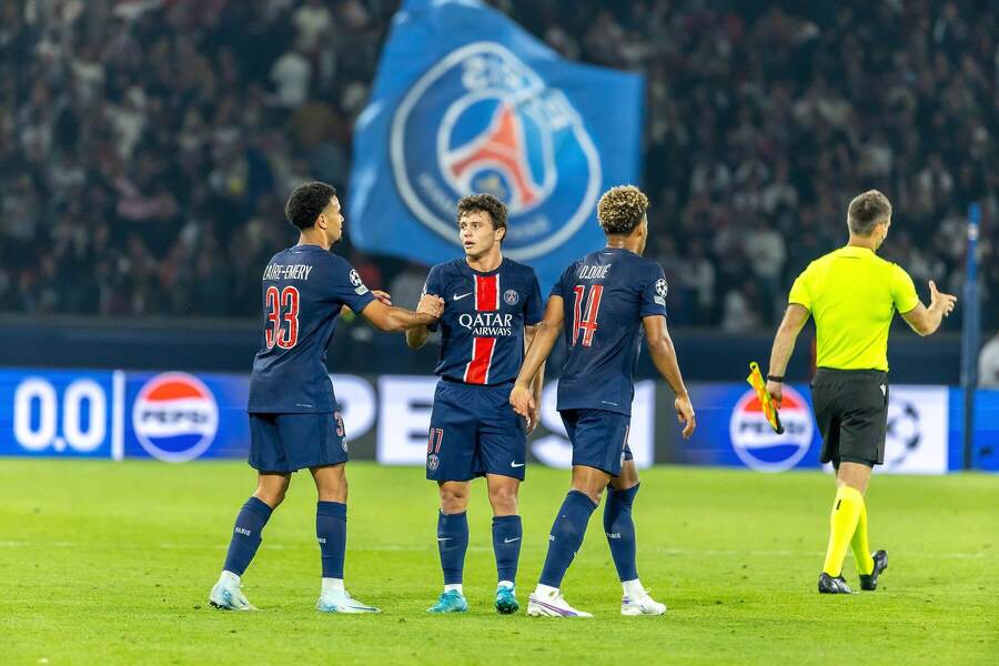 Foto zo zápasu PSG vs. Girona.