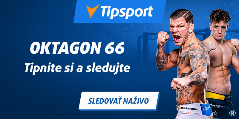 Tipnite si a sledujte Oktagon 66 naživo na Tipsport TV!