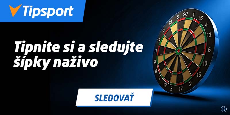 Sledujte šípky naživo na TV Tipsport.