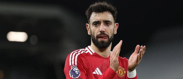 Bruno Fernandes ako kapitán Manchestru United.