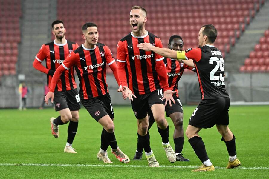 Gólová radosť hráčov Spartaka Trnava