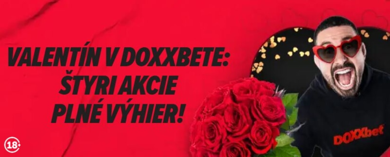 Využite štyri valentínske bonusy v DOXXbete.