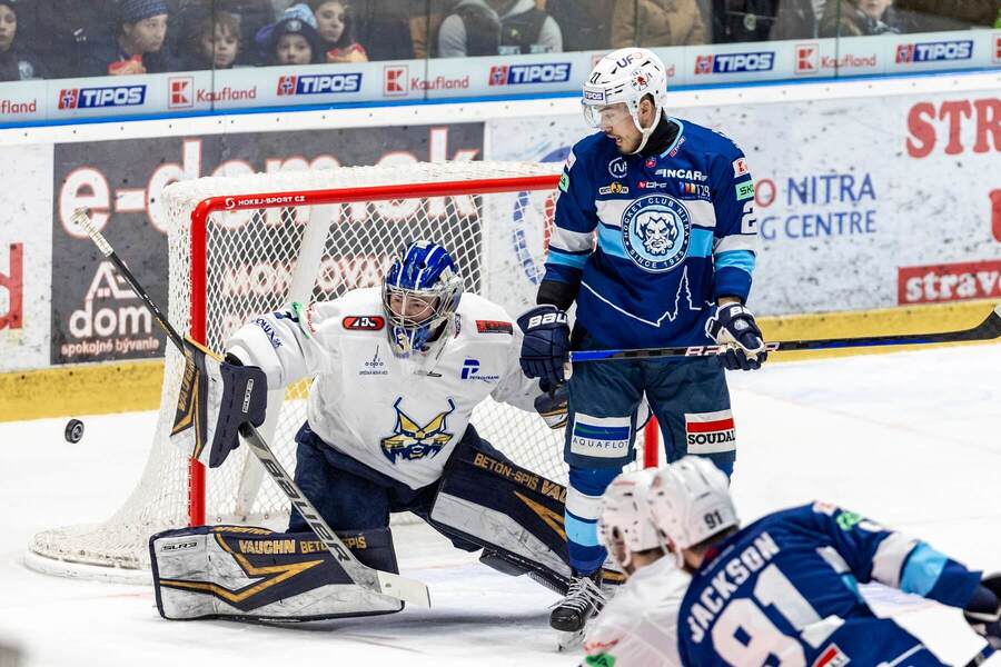 Nitra vs. Spišská Nová Ves vo štvrtom zápase finále play-off 2023/24.