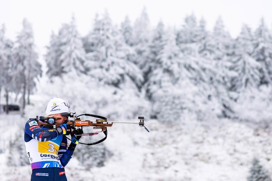 Biatlon, streľba, sneh